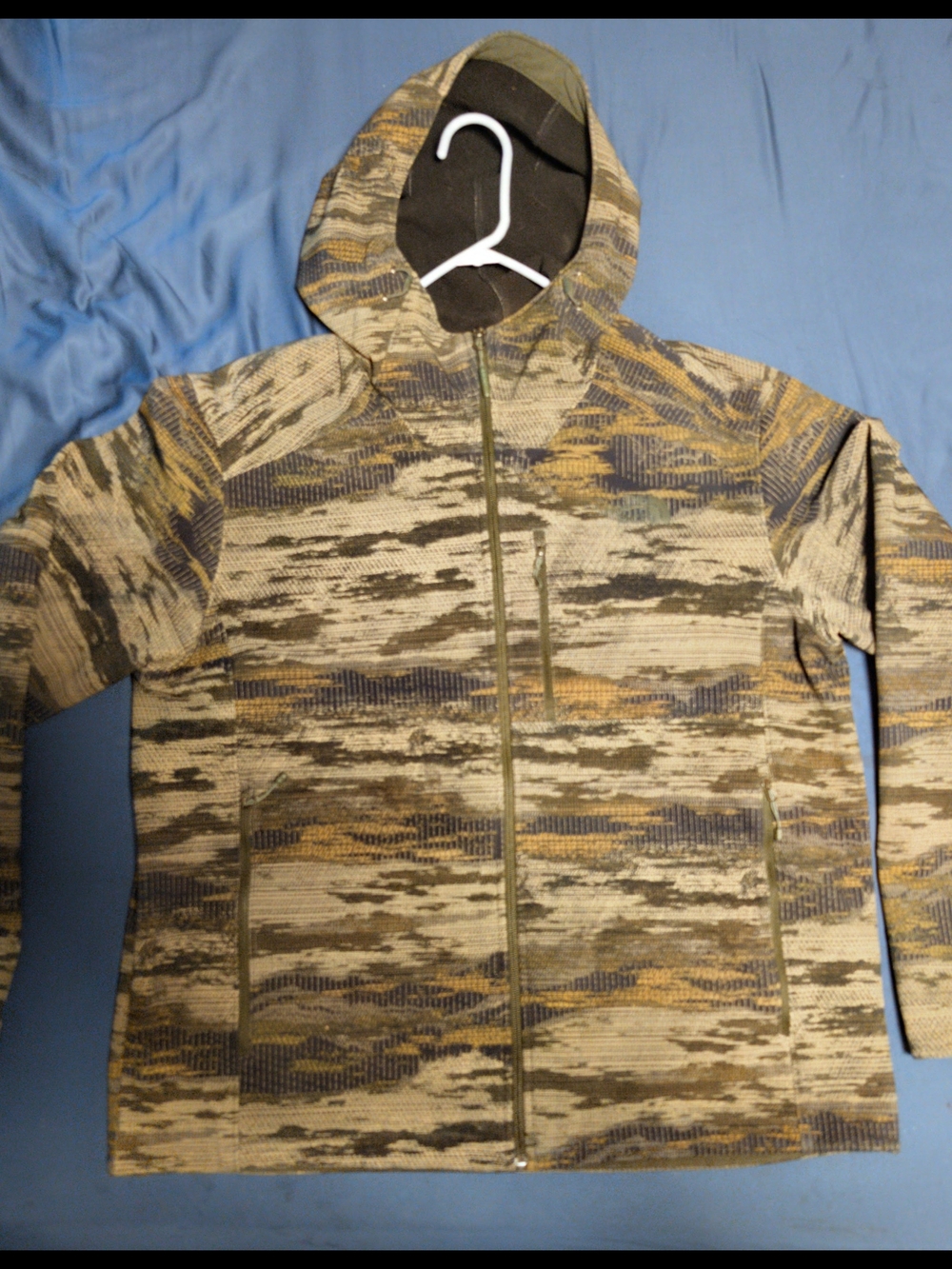 Men's North Face XL Hooded Zip Jacket in Multi-Tone Camo